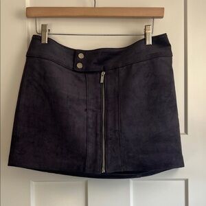 Amanda Uprichard Blackberry suedes Mini Skirt with Zipper